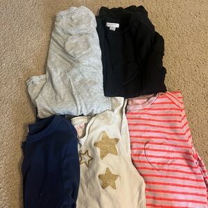 Lot of 5 JCrew crewcuts long sleeve shirts, size 10-11